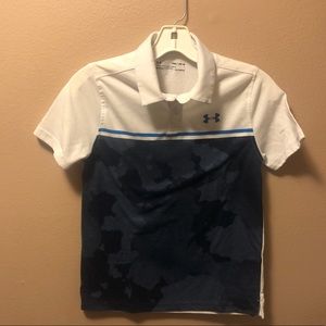 Lot of 8 Under Armor Boys Golf Shirts